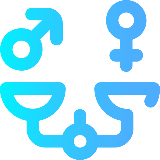평등 Super Basic Omission Gradient icon