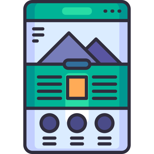 Landing page Generic Outline Color icon