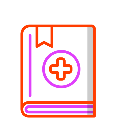 medisch boek Generic Outline Color icoon