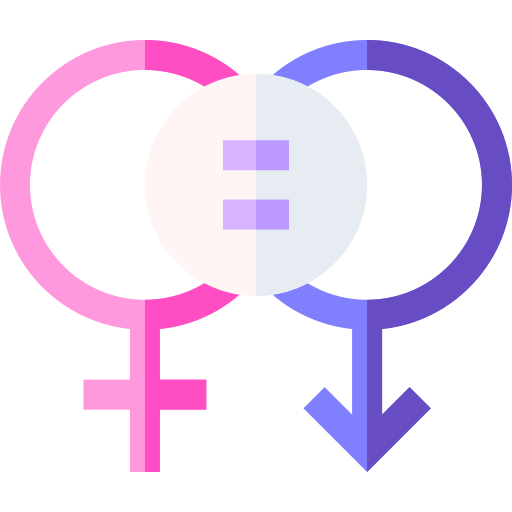 parità dei sessi Basic Straight Flat icona