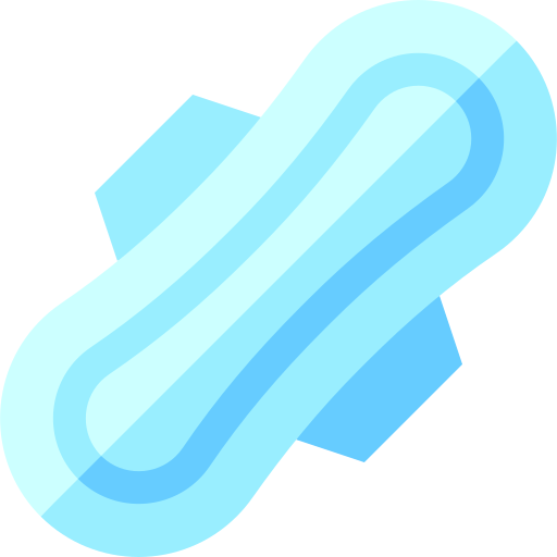 Sanitary pad Basic Straight Flat icon
