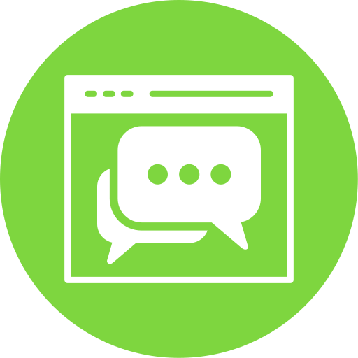 Web chat Generic Circular icon