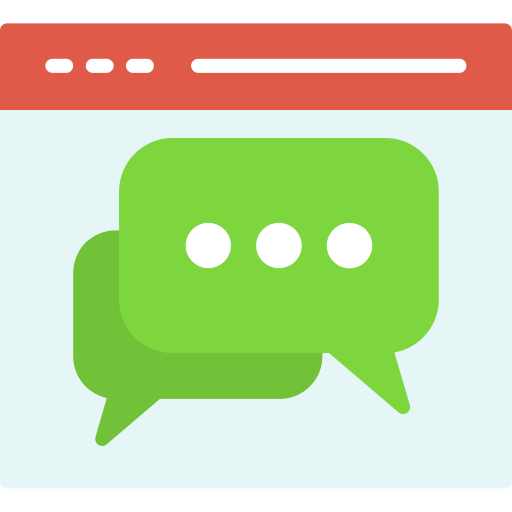 Web chat Generic Flat icon