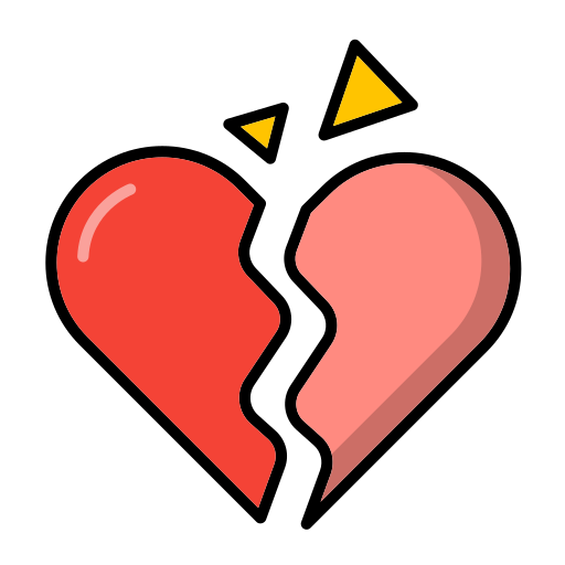 Heart Generic Outline Color icon