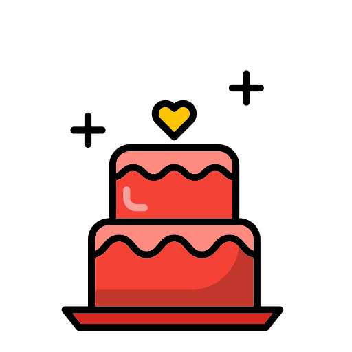 Cake Generic Outline Color icon