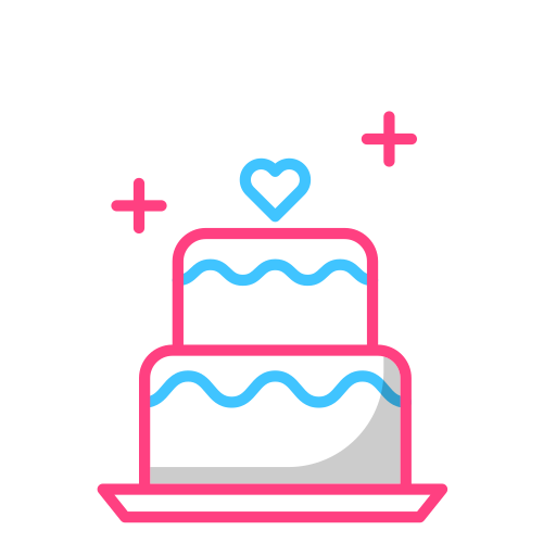 gâteau Generic Outline Color Icône