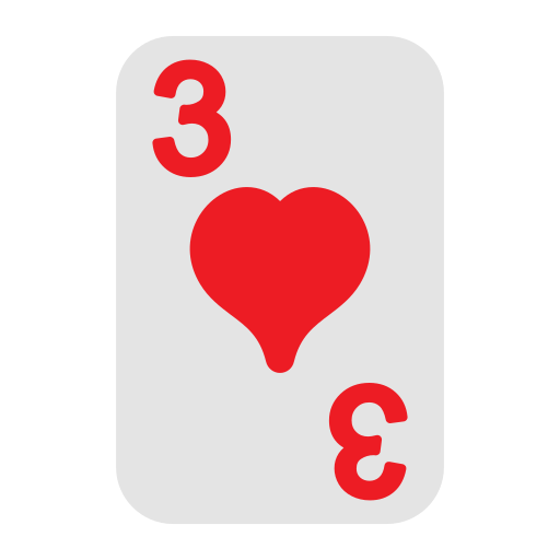 Three of hearts Generic Flat icon