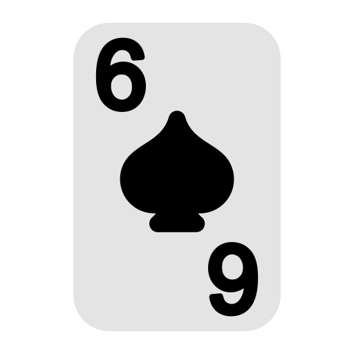 Six of spades Generic Flat icon