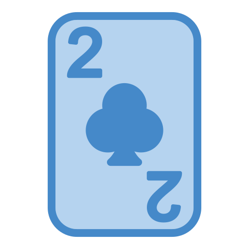 Two of clubs Generic Blue icon