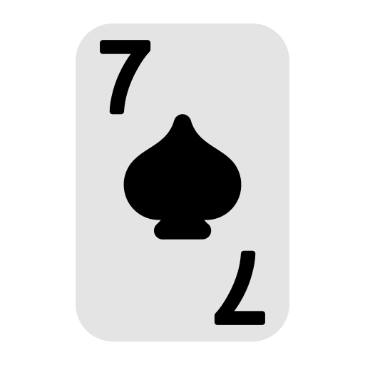 Seven of spades Generic Flat icon