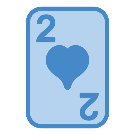 dos de corazones Generic Blue icono
