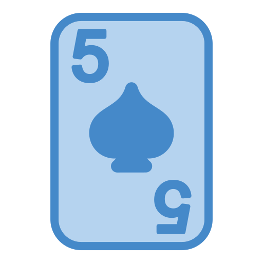 Five of spades Generic Blue icon
