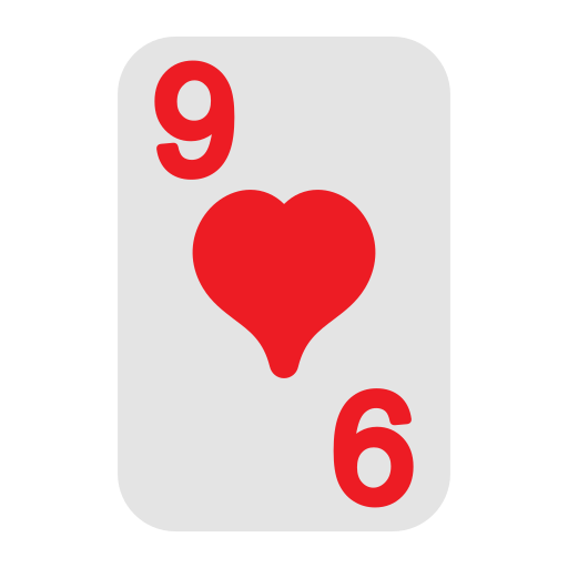 negen van harten Generic Flat icoon