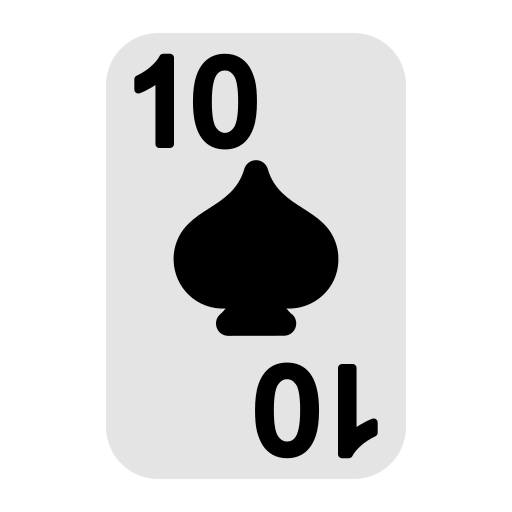 Ten of spades Generic Flat icon