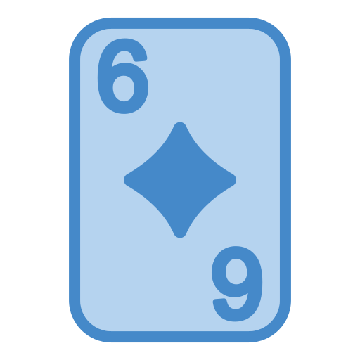Six of diamonds Generic Blue icon