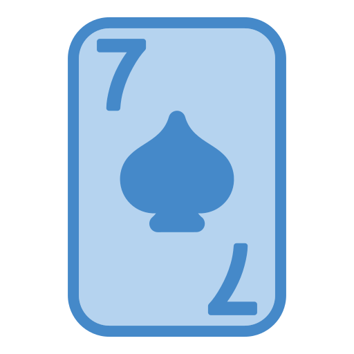 Seven of spades Generic Blue icon