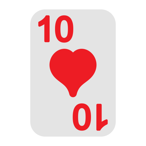 Ten of hearts Generic Flat icon