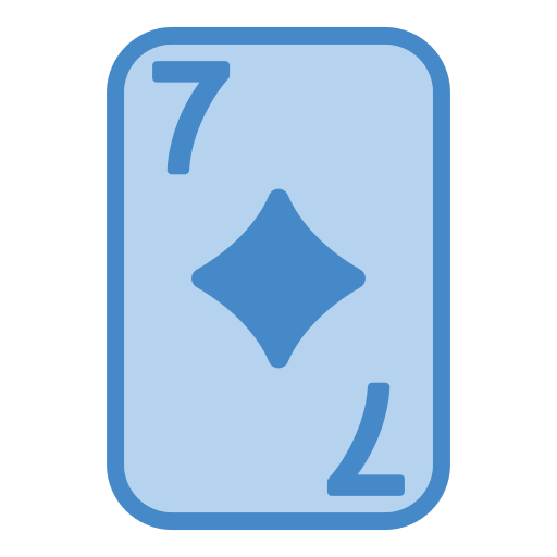 Seven of diamonds Generic Blue icon