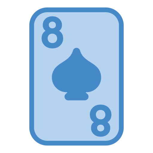 Eight of spades Generic Blue icon