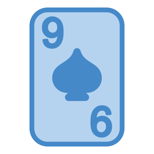 Nine of spades Generic Blue icon