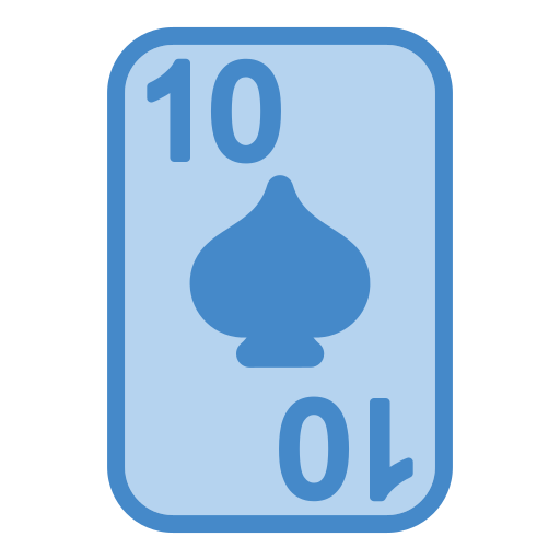 Ten of spades Generic Blue icon