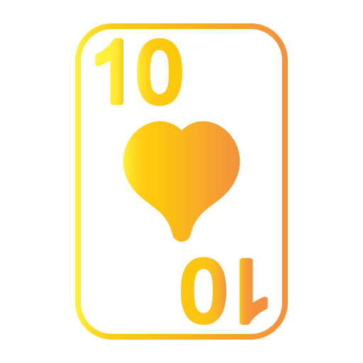Ten of hearts Generic Flat Gradient icon