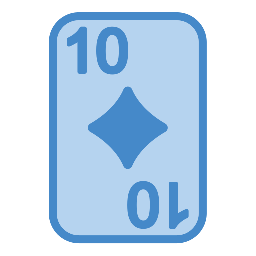 dziesięć diamentów Generic Blue ikona