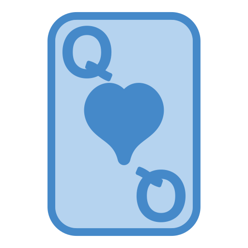 Queen of hearts Generic Blue icon