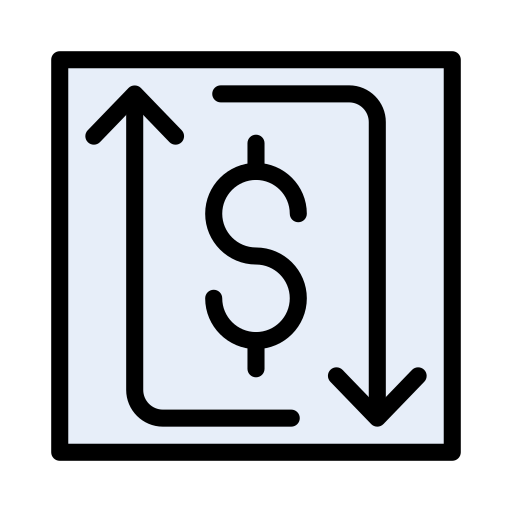 transfer Vector Stall Lineal Color icon