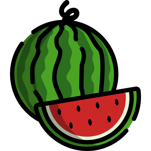 wassermelone Generic Outline Color icon