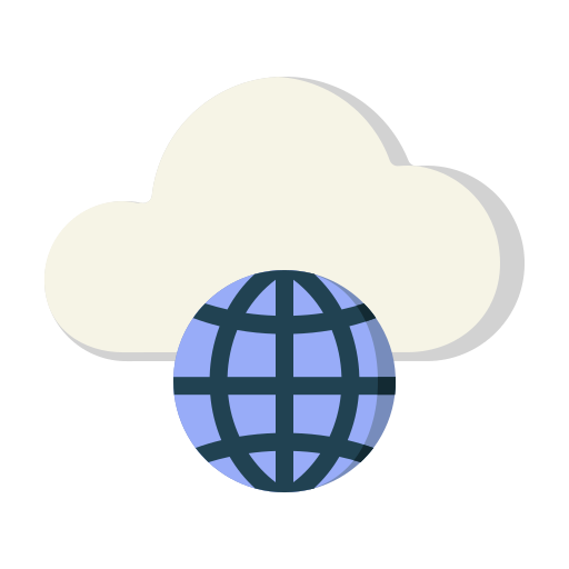 servicio de almacenamiento en la nube Generic Flat icono