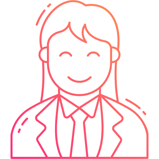 mujer de negocios Generic Gradient icono