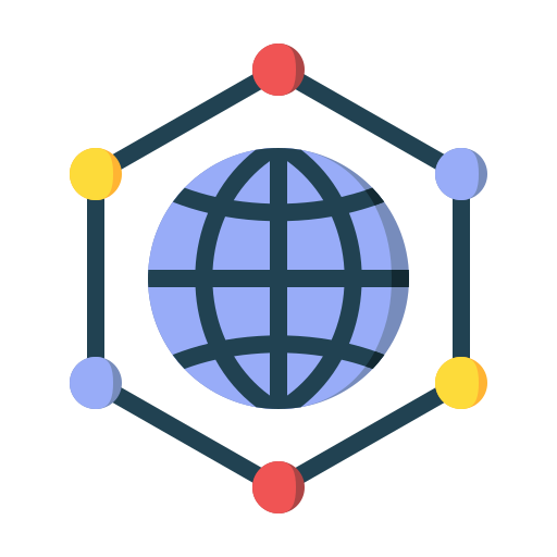 globale verbindung Generic Flat icon