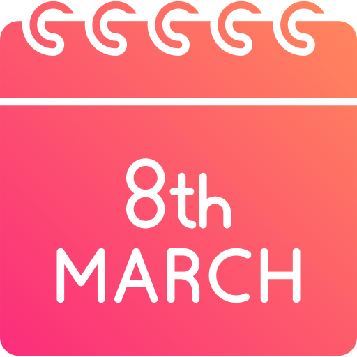 March 8 Generic Flat Gradient icon