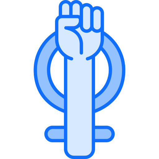 feminisme Generic Blue icoon