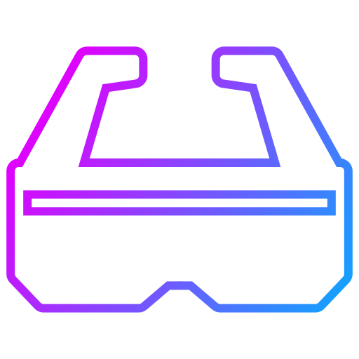 óculos de realidade virtual Generic Gradient Ícone