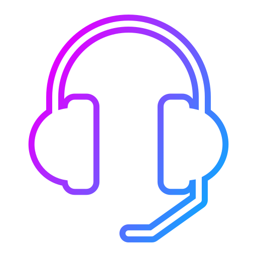 zestaw słuchawkowy Generic Gradient ikona
