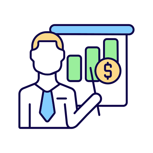 Business analyst Generic Thin Outline Color icon