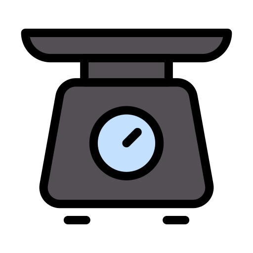 Weight scale Vector Stall Lineal Color icon