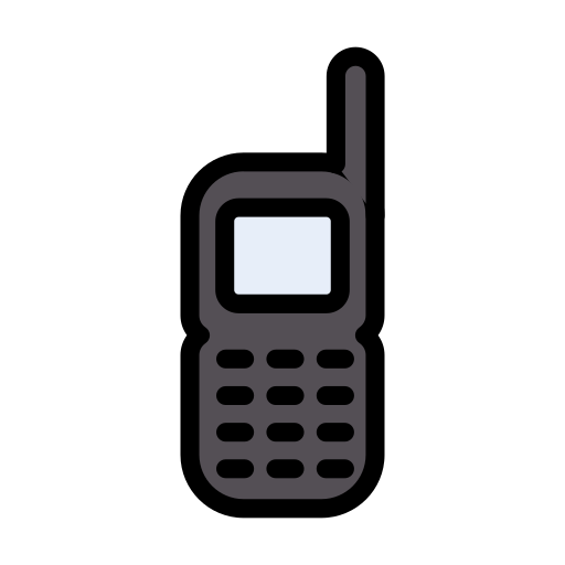 Walkie talkie Vector Stall Lineal Color icon