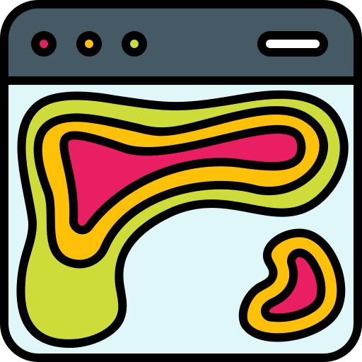 히트맵 Generic Outline Color icon