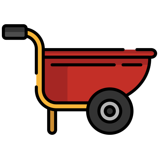 Wheel barrow Generic Outline Color icon
