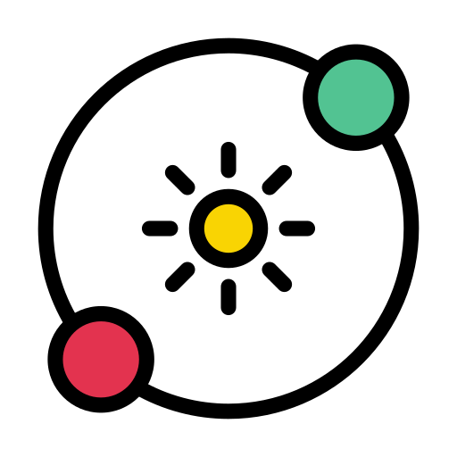 軌道 Vector Stall Lineal Color icon
