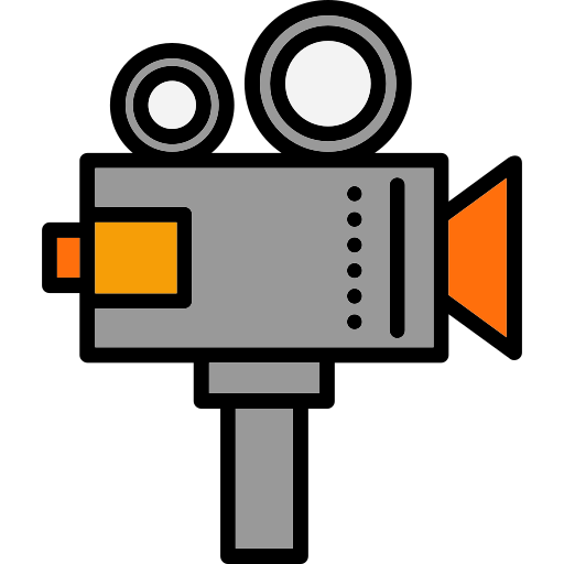 ビデオカメラ Generic Outline Color icon