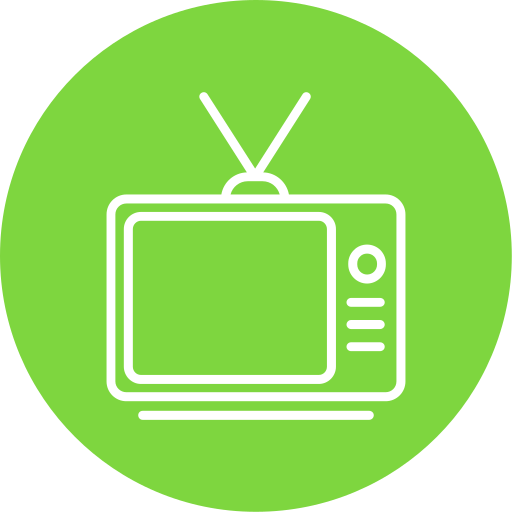 televisie Generic Circular icoon