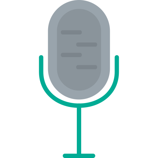 microfone Generic Flat Ícone