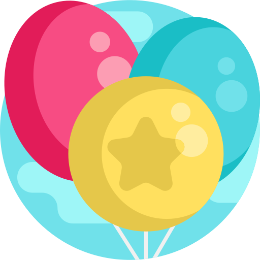 balony Detailed Flat Circular Flat ikona