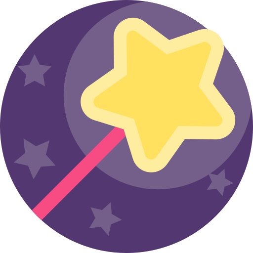 Magic wand Detailed Flat Circular Flat icon