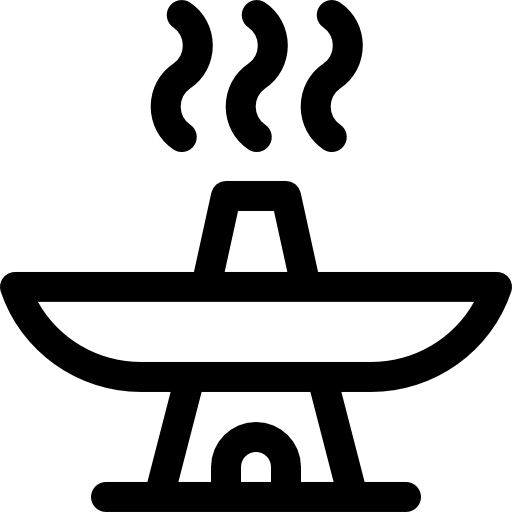 pot chaud Basic Rounded Lineal Icône