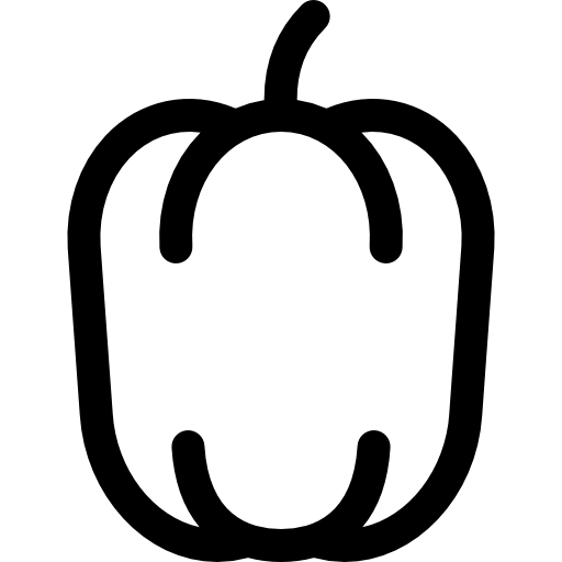 pieprz Basic Rounded Lineal ikona